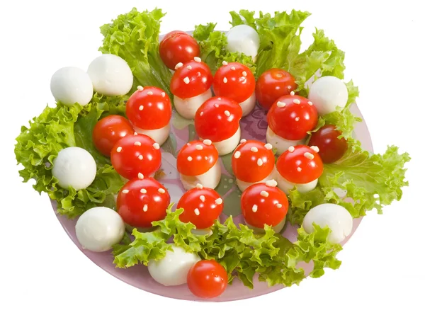 Salad "Fly agarics" — Stock Photo, Image