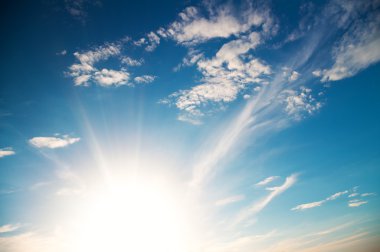 Sunrise gökyüzü arka plan