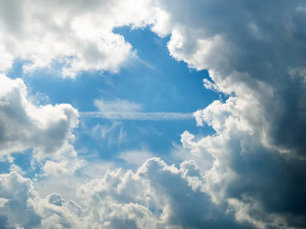 Cielo Drammatico Con Nuvole Tempestose Composizione Della Natura — Foto Stock