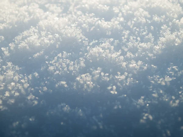 Snow Glistening Sun Close — Stock Photo, Image