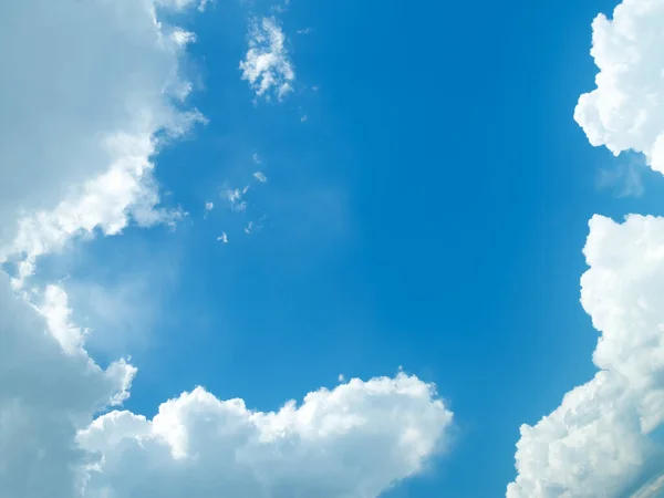 Witte Wolken Blauwe Lucht Achtergrond Blauwe Lucht Met Wolken — Stockfoto