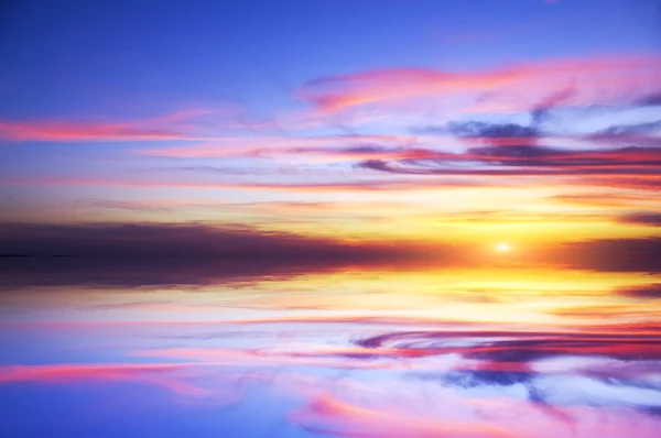 Mystic sunset on the sea — Stock Photo, Image
