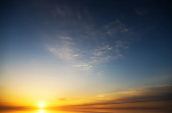 Zee op zonsondergang — Stockfoto