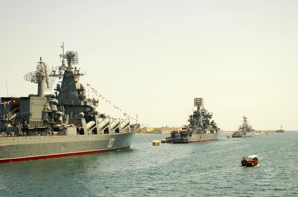 Parade Military Marine Sea Fleet May 9Th 2014 Ukraine — Stock Photo, Image