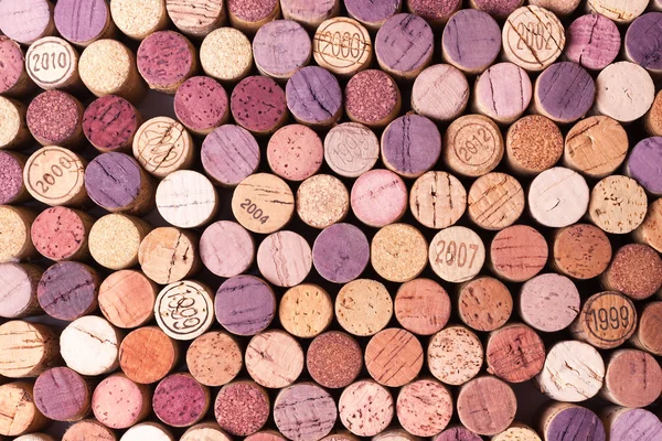 Closeup kullanılan şarap mantarlar — Stok fotoğraf