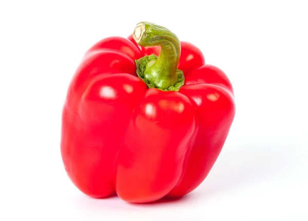 Червоний солодкий перець ізольований на білому Ліцензійні Стокові Фото