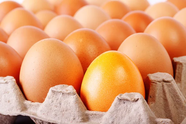 Many eggs with easter one on foreground — Stock Photo, Image