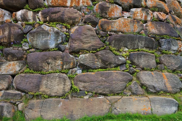 Close-up van de muur van de Solovetski-klooster — Stockfoto