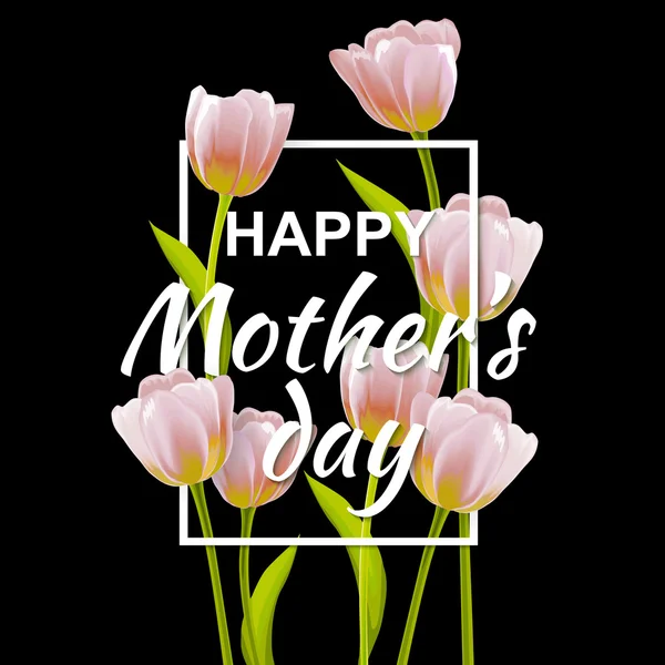 Happy Mothers Contexte typographique — Image vectorielle