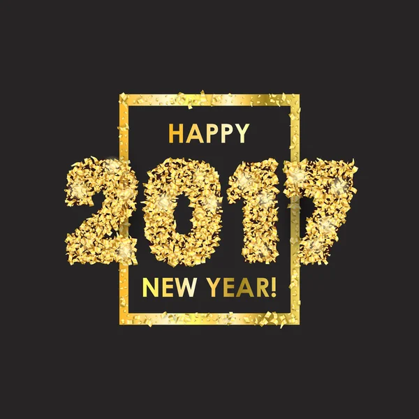 Konfeti ile yeni yıl 2017 kutlama arka plan