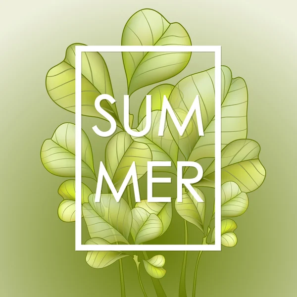 여름 시간 포스터. — 스톡 벡터
