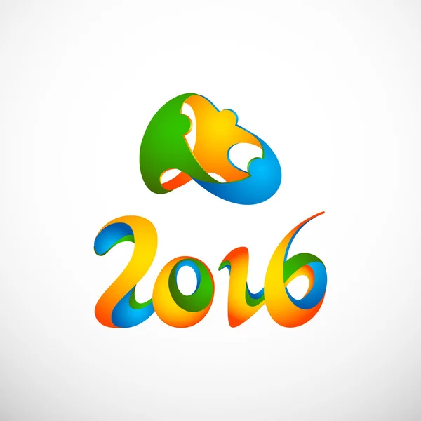 Zeichen Rio Olympische Spiele 2016 — Stockvektor