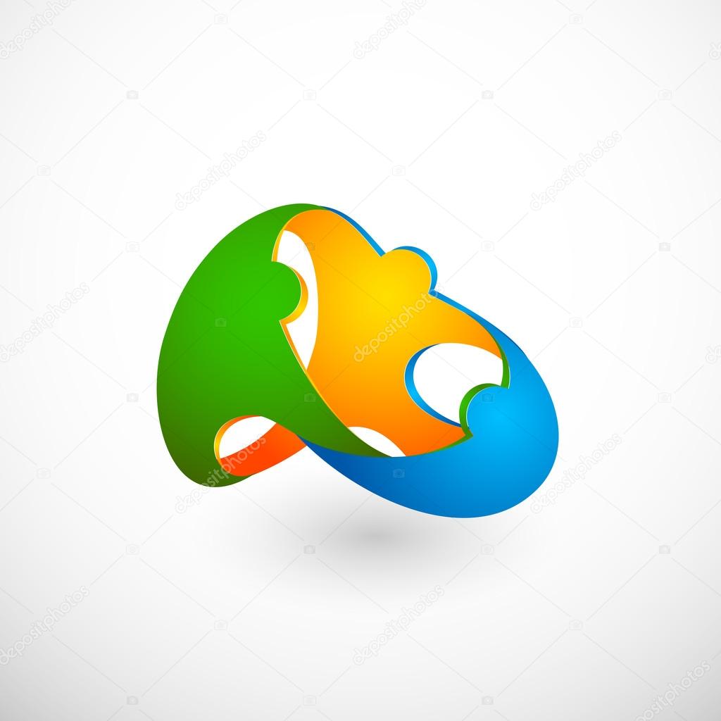Stylized sign of Rio 2016 Olympics, Brazil. Vector illustration