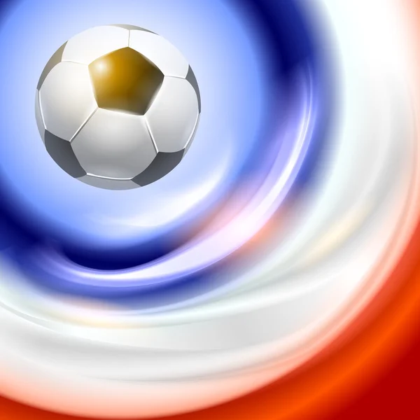 Fußball Hintergrund mit Frankreich Flagge Farben. — Stockvektor