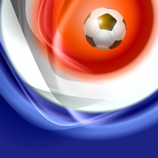 Sfondo calcio con colori bandiera francia . — Vettoriale Stock