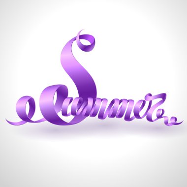 Mor kurdele ile yazı yaz