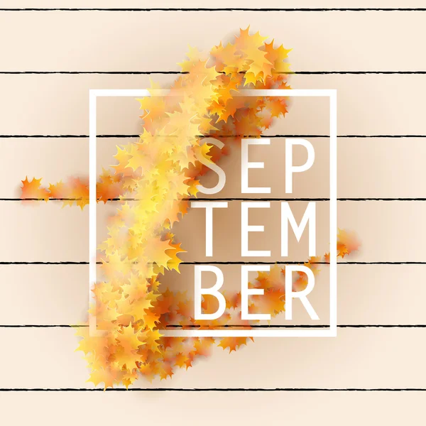 Erster September Herbst Hintergrund. — Stockvektor