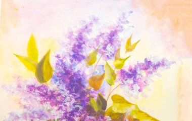 Vazoda leylaklar, tuvalde yağlı boya.