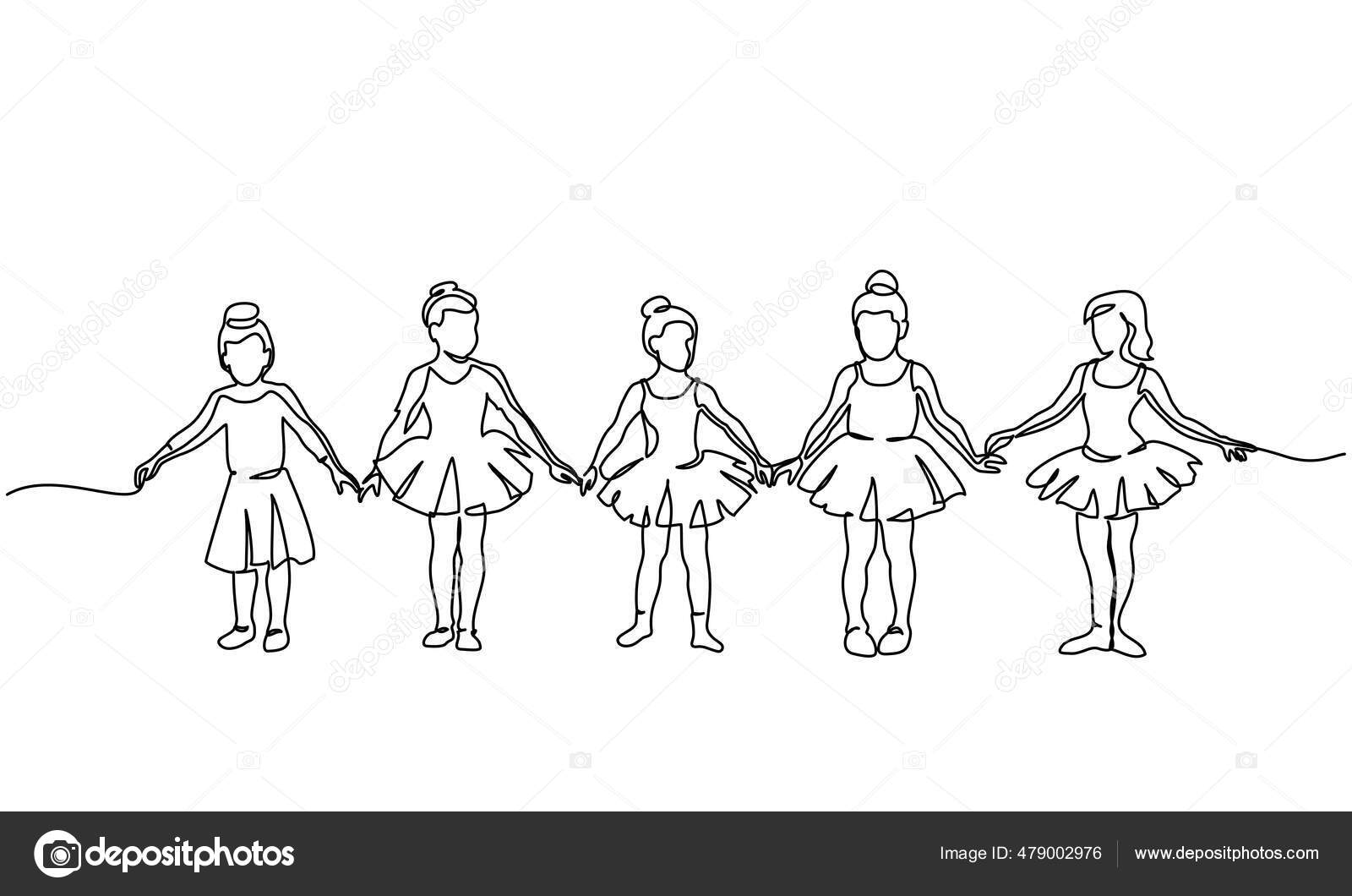 댄스 드레스입고 춤추는 귀여운 아이들. 스톡 벡터 - ©Valenty 479002976, image size:1600x1060