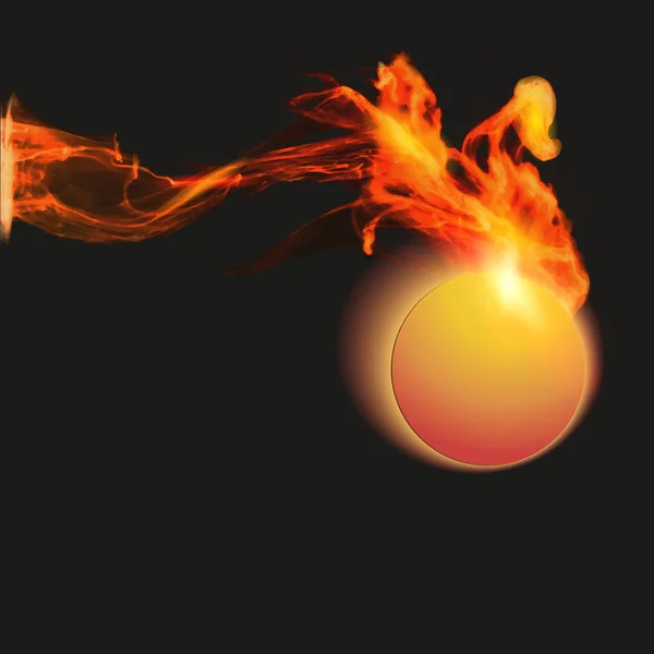 用矢量火的抽象背景 — 图库矢量图片