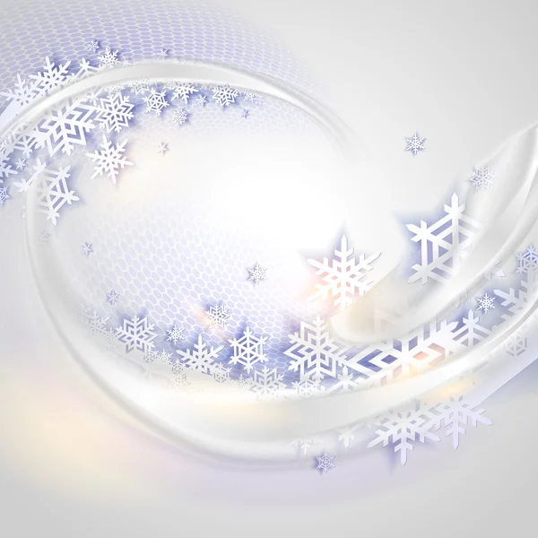 Abstrait fond bleu hiver — Image vectorielle