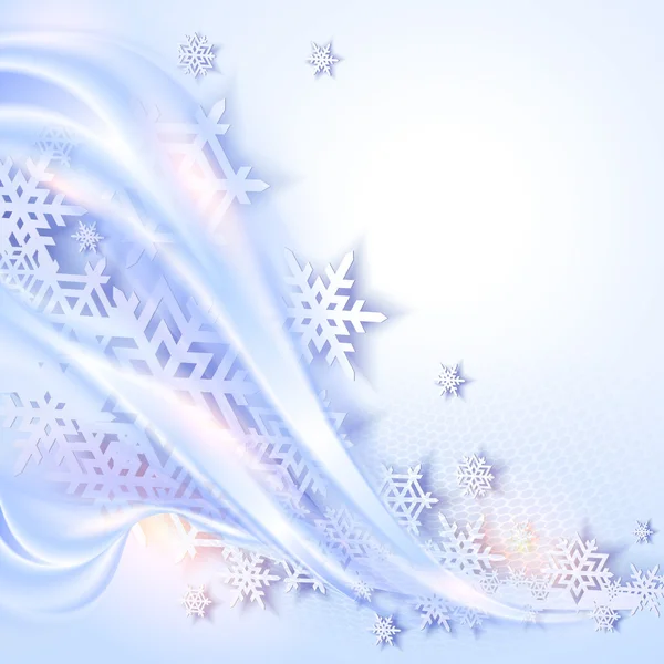 Abstract blue winter achtergrond — Stockvector