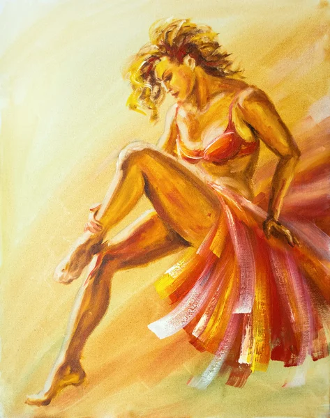 Beautiful flamenco danscer. — Stock Photo, Image