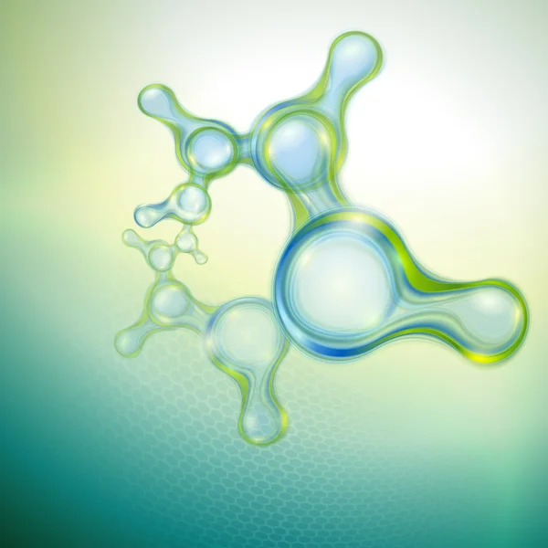 Molécules fond abstrait — Image vectorielle