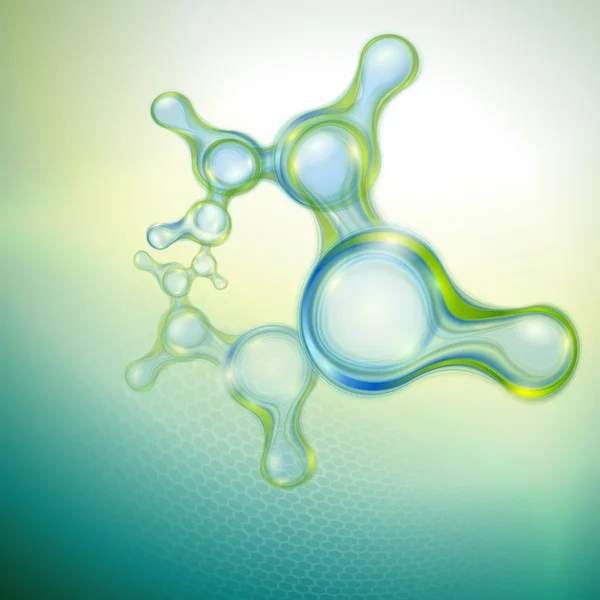 Moleküller arka plan — Stok Vektör