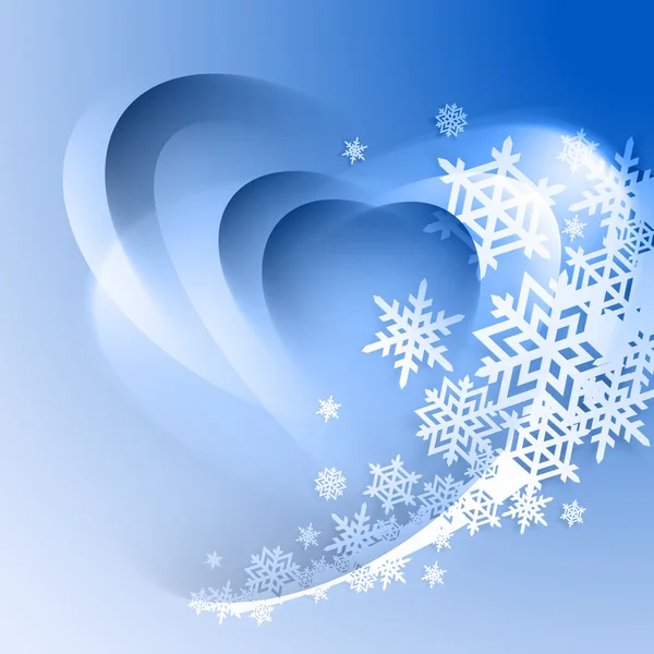 Abstract blue winter achtergrond — Stockvector