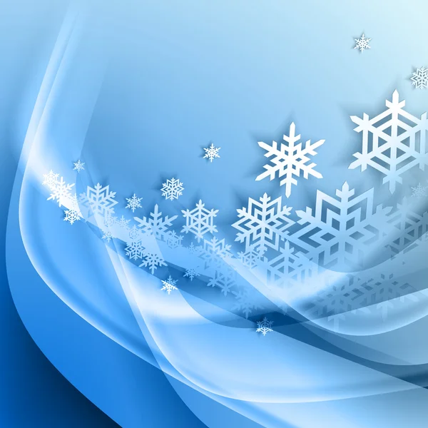 Abstract blue winter achtergrond — Stockvector