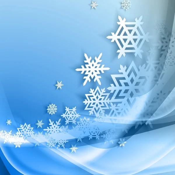 Abstract blue winter background — Stock Vector