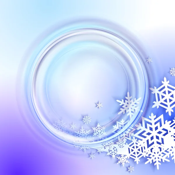 Abstrakt blå vintern bakgrund — Stock vektor
