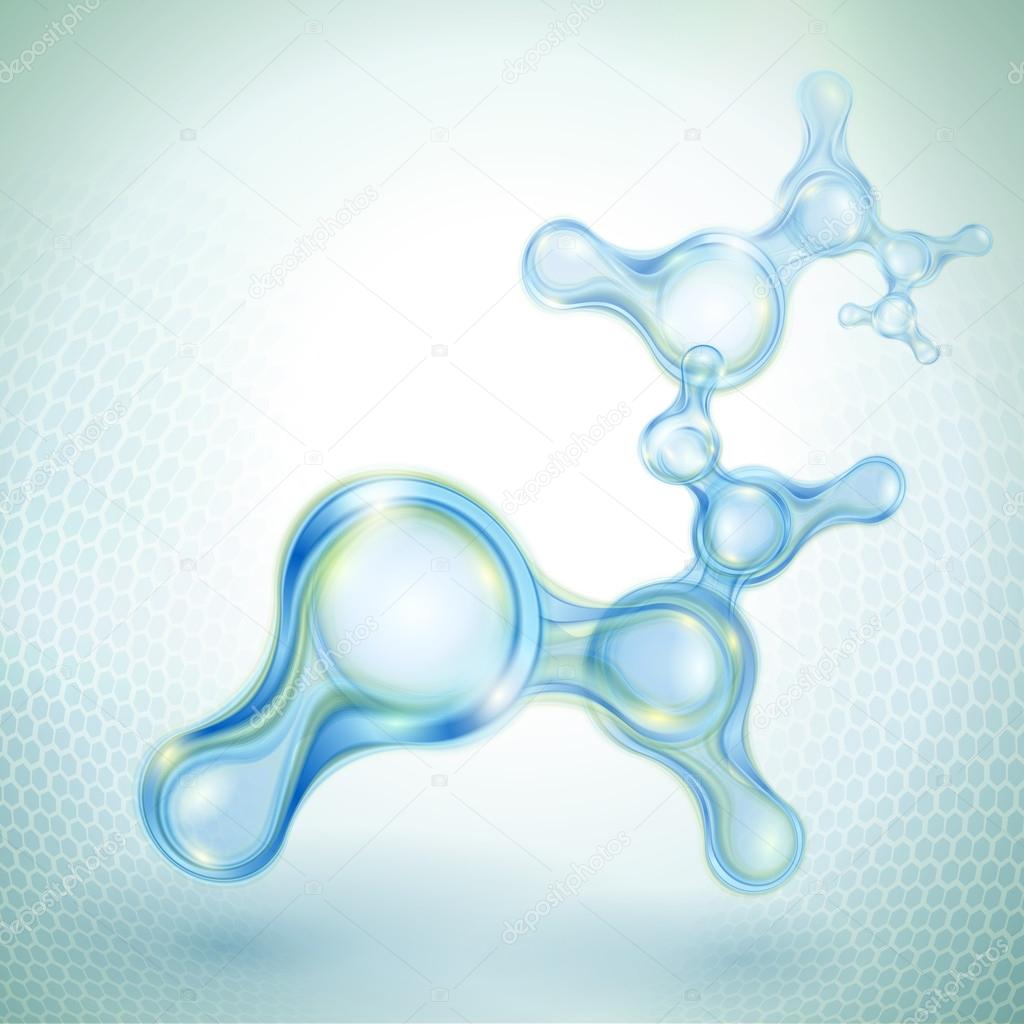 Molecules abstract background