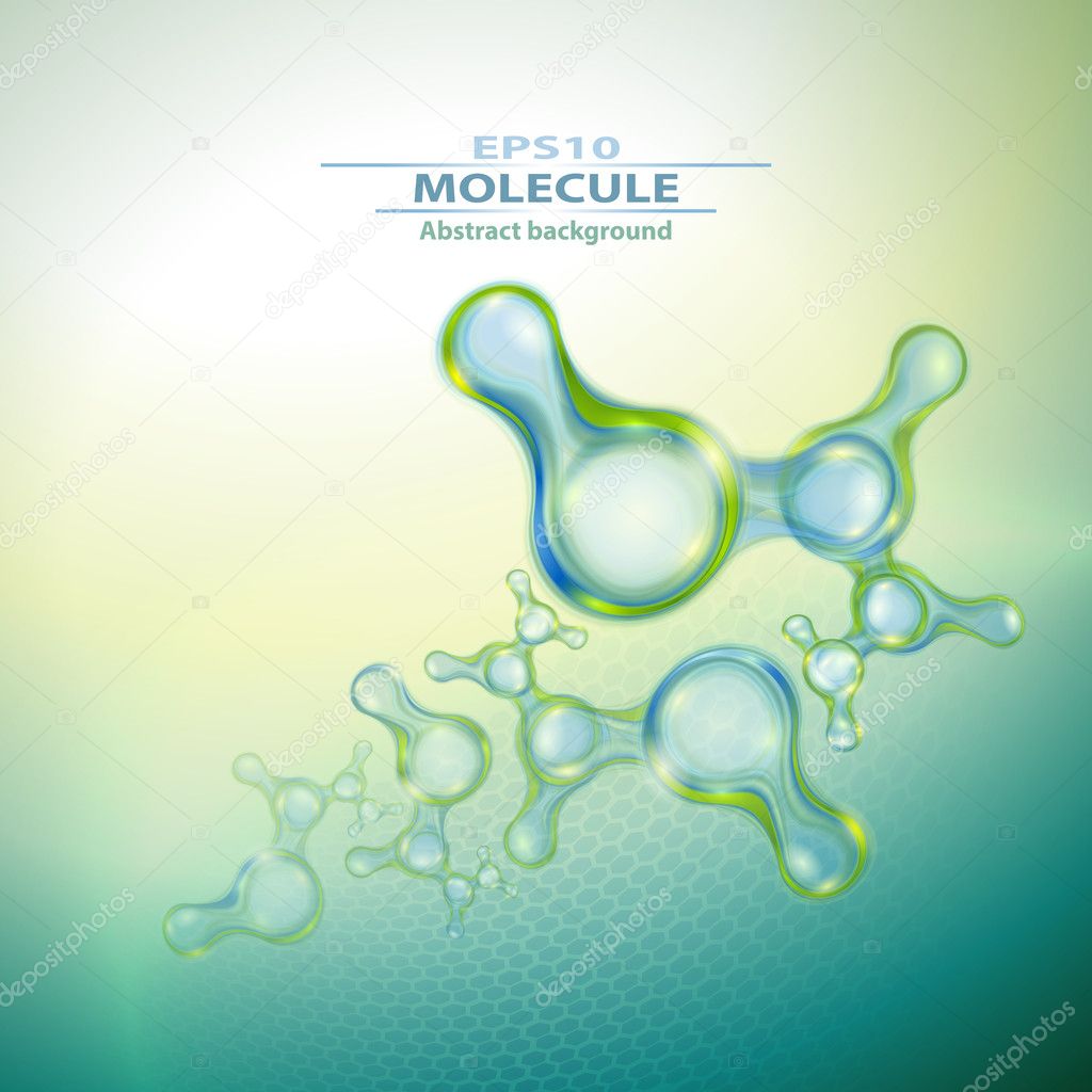 Molecules abstract background