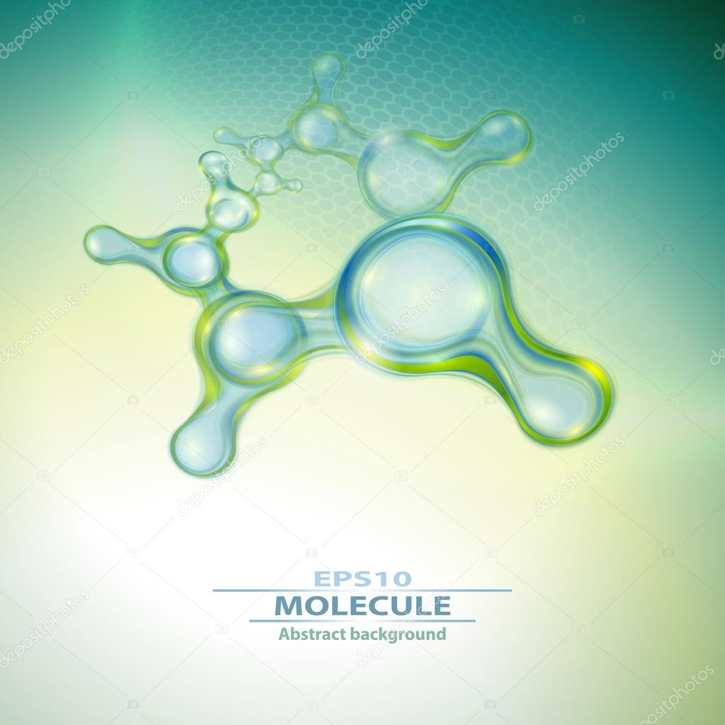 Molecules abstract background