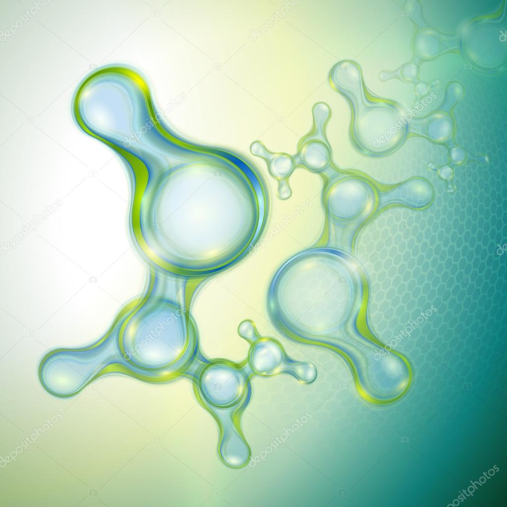 Molecules abstract background