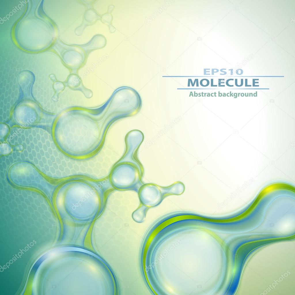 Molecules abstract background