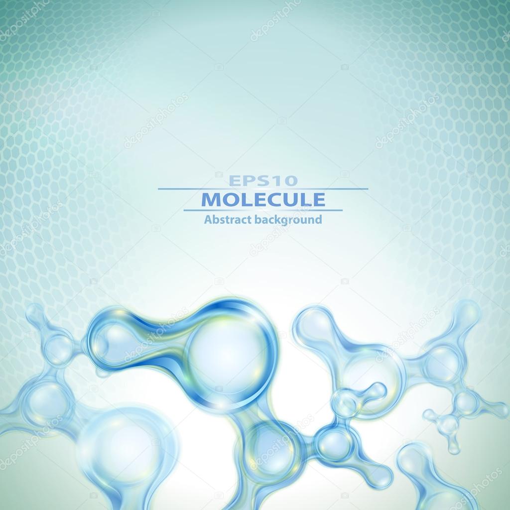 Molecules abstract background