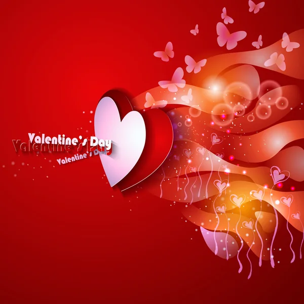 Tarjeta de felicitación del día de San Valentín. — Vector de stock