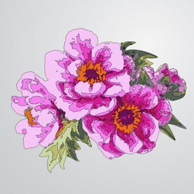 Dekoratif çiçek arka plan