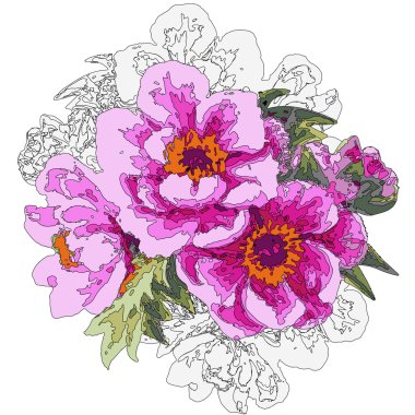 Dekoratif çiçek arka plan