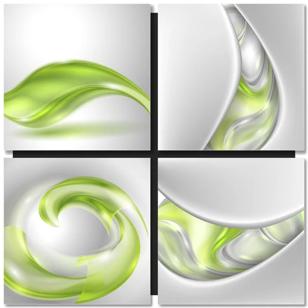 Fondo verde abstracto — Vector de stock