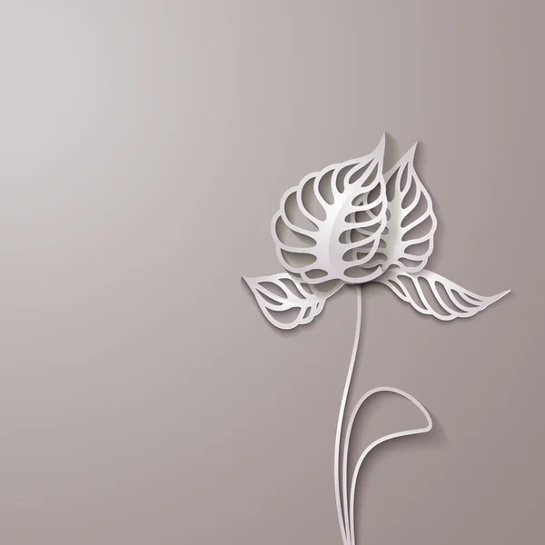 Flores de papel 3D abstractas — Vector de stock