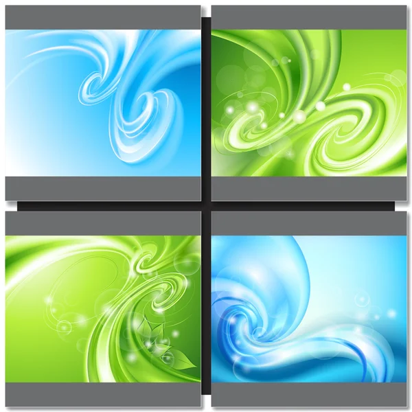 Abstract blue and green background — Stock Vector