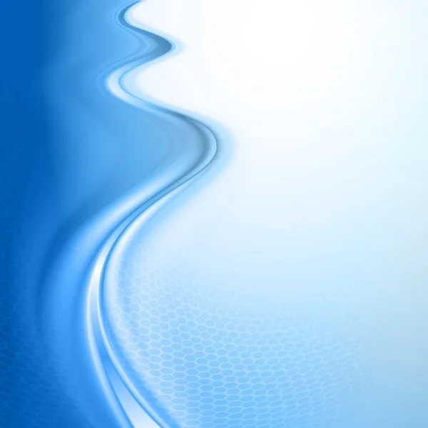 Blaue abstrakte Welle — Stockvektor