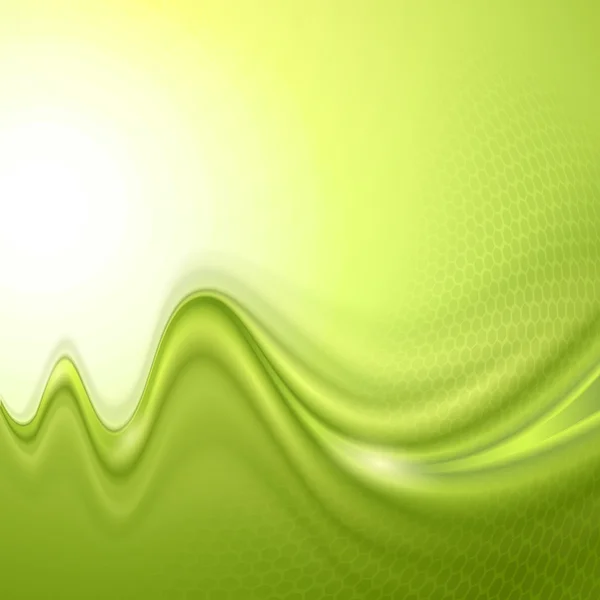 Green abstract wave — Stock Vector