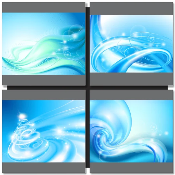 Abstrakt fond bleu — Image vectorielle