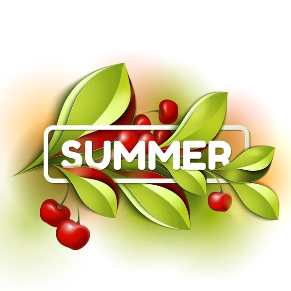 Kleurrijke zomer achtergrond — Stockvector