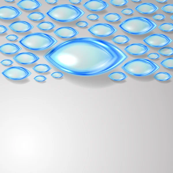 Vatten droppar vektor bakgrund — Stock vektor